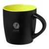 Taza de cerámica "Riviera" Estándar | Negro intenso-Lima | sin montaje de publicidad | no disponible | no disponible