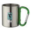Taza isotérmica con mosquetón "Alps" Verde
