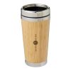 Vaso con aislamiento y exterior de bambú de 450 ml “Bambus” Estándar | Marrón | sin montaje de publicidad | no disponible | no disponible