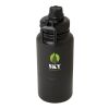 Bidón deportivocon aislamiento de acero inoxidable de 840 ml con certificación RCS "Dupeca" Negro intenso | no disponible