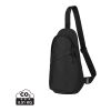 Bolsa bandolera de rPET Renew AWARE™ negro | sin montaje de publicidad | no disponible | no disponible