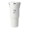 Vaso con aislamiento al vacío de cobre de acero inoxidable reciclado certificado RCS de 900 ml y con tapa de doble función "Bronx" Estándar | blanco | sin montaje de publicidad | no disponible | no disponible