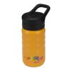 Botella deportiva Knox de 350 ml de acero inoxidable de doble pared reciclado RCS con pajita abatible Amarillo
