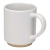 Taza de cerámica apilable Camilla de 180 ml con acabado mate blanco