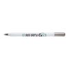 Bolígrafo giratorio SMART de aluminio reciclado (tinta negra) blanco