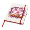 Cuaderno Spectrum A5 de tapa dura con bordes de colores Rojo