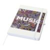 Cuaderno Spectrum A5 de tapa dura reciclada blanco