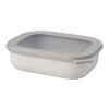 Mepal Cirqula, recipiente rectangular de 1000 ml con varios compartimentos blanco
