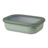 Mepal Cirqula, recipiente rectangular de 1000 ml con varios compartimentos Verde salvia