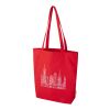 Bolsa Tote de 11 l con fondo ancho algodón orgánico OCS de 180&nbsp;g/m² "Odisha" Rojo