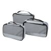 Cubos de viaje reciclados Jet GRS - juego de 3 Gris