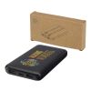 Batería externa de plástico reciclado de 10&nbsp;000&nbsp;mAh y 10&nbsp;W con 2 cables integrados "Adhil" Estándar | Negro intenso | sin montaje de publicidad | no disponible | no disponible