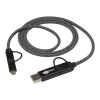 Cable de carga magnético 5 en 1 SMART de 65 W y 100 cm con certificación RCS Negro