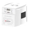 Adaptador universal SKROSS® MUV AC65PD con cable USB-C blanco