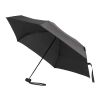 Paraguas plegable y compacto Jill de 19 pulgadas, con 5 secciones y fabricado en RPET Negro