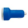 Cargador de coche con 2 puertos USB azul cobalto | sin montaje de publicidad | no disponible | no disponible