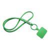 Lanyard con soporte para teléfono con tubo de plástico reciclado "Tubyard" Verde | sin montaje de publicidad | no disponible | no disponible