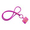 Lanyard con soporte para teléfono con tubo elástico "Tubyard" Rosa | sin montaje de publicidad | no disponible | no disponible