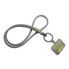 Lanyard con soporte para teléfono con tubo elástico "Tubyard" Gris | sin montaje de publicidad | no disponible | no disponible