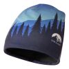 Gorro de RPET en sublimación y una capa de polar "Loki" Negro intenso | S (24x19cm) | Sublimación | all over | 540 mm x 265 mm