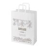 Bolsa de papel de 80-90&nbsp;g/m2 con asas planas - 32 x 17 x 39&nbsp;cm "Kraft" Blanco | sin montaje de publicidad | no disponible | no disponible