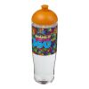 Bidón deportivo con Tapa Dome de 700 ml H2O Tempo® Transparente-Naranja | sin montaje de publicidad | no disponible | no disponible
