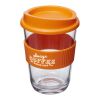 Vaso térmico Americano® cortado de 300 ml con agarradera Naranja | sin montaje de publicidad | no disponible | no disponible
