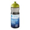 Bidón deportivo con tapa Dome de 650 ml "H2O Eco" Carbón-Verde lima | sin montaje de publicidad | no disponible | no disponible