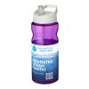 Bidón deportivo con boquilla de 650&nbsp;ml "H2O Eco" Morado-Transparente | sin montaje de publicidad | no disponible | no disponible