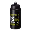 Bidón deportivo reciclado de 500 ml "Baseline" Negro-Negro | sin montaje de publicidad | no disponible | no disponible