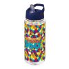 Bidón deportivo con tapa con boquilla de 600 ml "H2O Active® Octave Tritan™" Blanco-Azul | sin montaje de publicidad | no disponible | no disponible