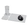 Combo 3 de alfombrilla para ratón y juego de posavasos Brite-Mat® Negro | sin montaje de publicidad | no disponible | no disponible