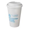 Vaso isotérmico Americano® POP 350 ml con tapa antiderrame Blanco | sin montaje de publicidad | no disponible | no disponible