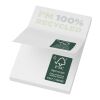 Bloc de notas adhesivas de papel reciclado de 50 x 75 mm "Sticky-Mate®" Blanco | 25 pages | sin montaje de publicidad | no disponible | no disponible