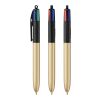 BIC® 4 Colours Glacé Negro-oro | Impresión De Pantalla 1 color | Cuerpo-centrado al clip | 30.00 mm x 43.00 mm