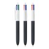 BIC® 4 Colours Wood Style Blanco-Negro
