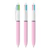BIC® 4 Colours Fashion bolígrafo Blanco-Púrpura pastel | no disponible