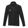 Chaqueta polar con cremallera entera reciclada GRS para hombre "Amber" Negro | XL