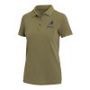 Polo de 200 g/m2 lavado para mujer "Calgary" Estándar | Forest Green2 | M | sin montaje de publicidad | no disponible | no disponible | no disponible