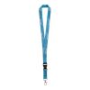 Lanyard de impresión 3D A elección | sin montaje de publicidad | 15 mm | Mosquetón redondo | Funda PVC Horizontal | Cierre de plástico | Con clip de seguridad