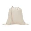 MAIORCA. Bolsa mochila 100% algodón reciclado (180 g/m²) Beige | sin montaje de publicidad