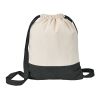 ROMFORD. Mochila 100% algodón (180 g/m²) Negro | sin montaje de publicidad