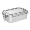 ALLSPICE. Fiambrer. Robusta caja hermética fabricada en acero inoxidable (90% reciclado) 750 mL Cromado | sin montaje de publicidad