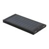 CLERK. Power bank 8'000 mAh con panel solar en aluminio 100% reciclado Negro | sin montaje de publicidad