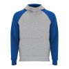 Sudadera con capucha bicolor infantil "Badet" Gris Mezcla-Azul real | 3/4