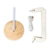 Coollux lámpara LED de papel plegable Aurora sobre base de madera, 22cm Natural | sin montaje de publicidad | no disponible | no disponible