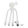 2099 | Xoopar Mr. Bio Smart Charging cable with NFC Blanco | sin montaje de publicidad | no disponible | no disponible | no disponible