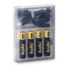 Baterías recargables Aqiila USB-C AAA de 600 mAh, paquete de 4 Negro | sin montaje de publicidad | no disponible | no disponible