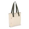Bolsa carrier Canvas InSideOut Reuuz 33 x 42 x 10 cm Ecru-Verde oliva | sin montaje de publicidad | no disponible | no disponible