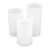 Juego de 3 velas de cera LED Koselys (funcionan con pilas) Crema | sin montaje de publicidad | no disponible | no disponible
